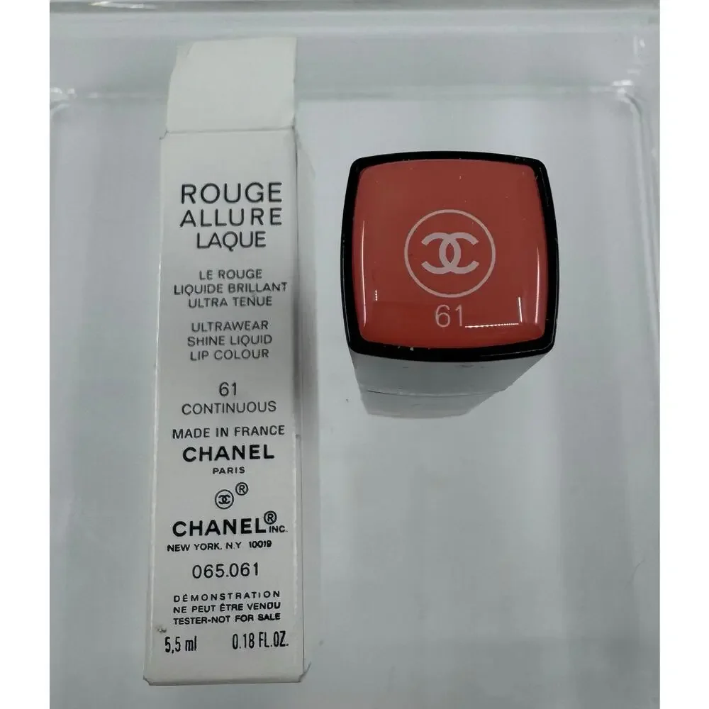 NIB Chanel Rouge Allure Laque - Ultrawear Shine Liquid Lipstick #61 Continuous